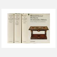 Drei Bände Die Kunst des Deutschen Möbels111