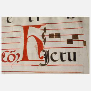 Doppelseitiges Antiphonarblatt