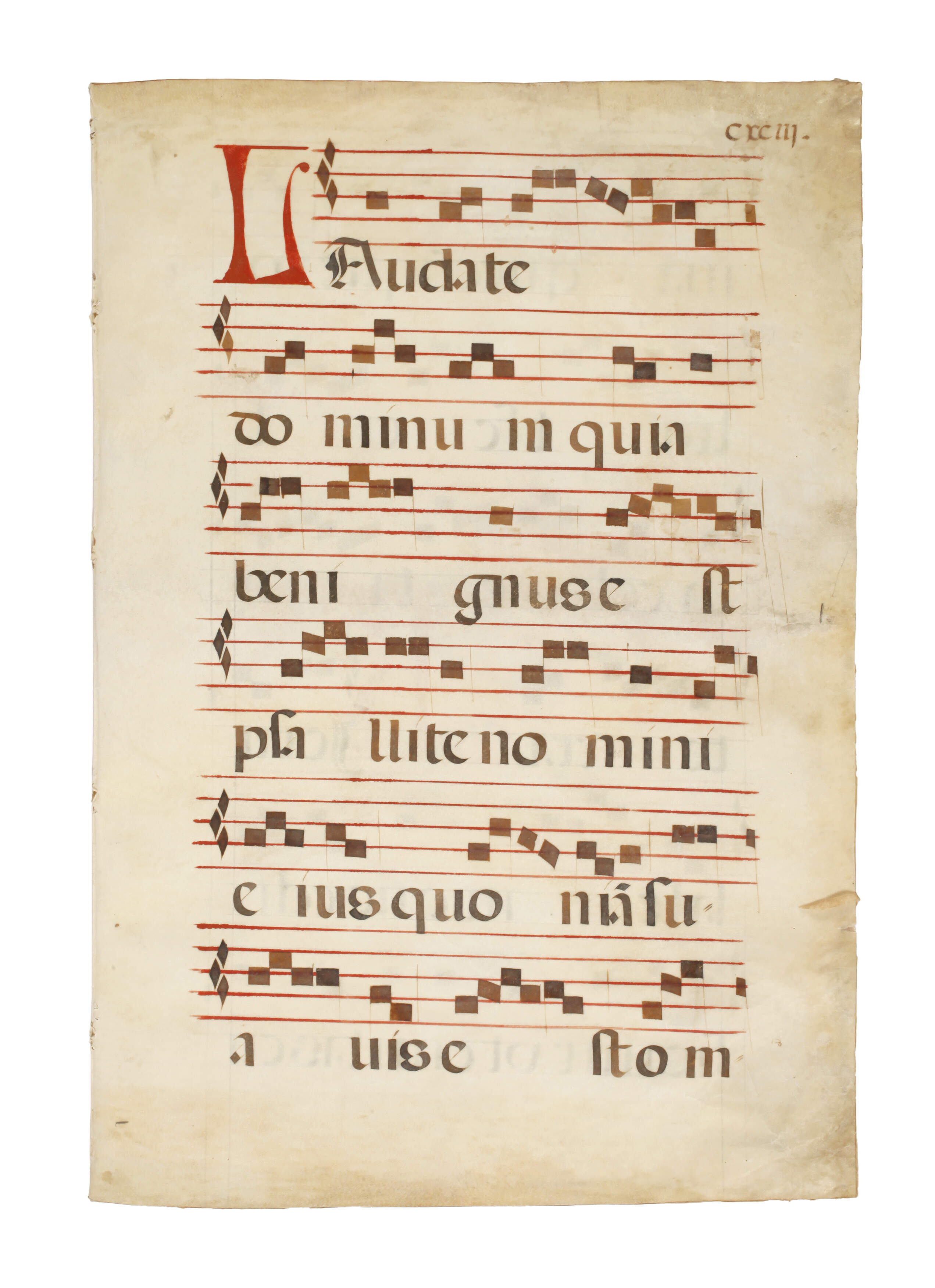 Doppelseitiges Antiphonarblatt