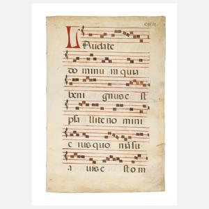 Doppelseitiges Antiphonarblatt