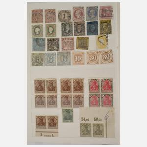 Briefmarkensammlung Kolonien und Deutsches Reich