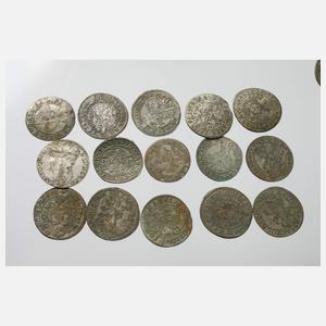 Großes Konvolut historische Silbermünzen