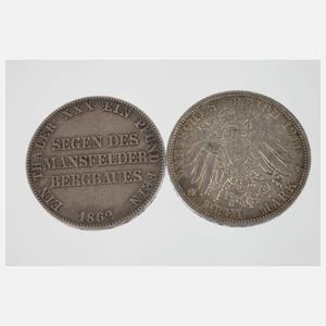 Konvolut Silbermünzen Kaiserreich