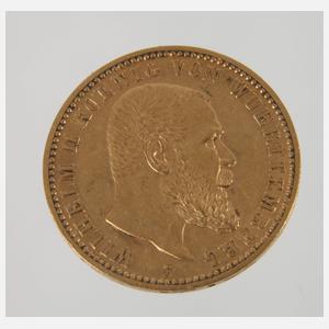 10 Mark Gold Württemberg