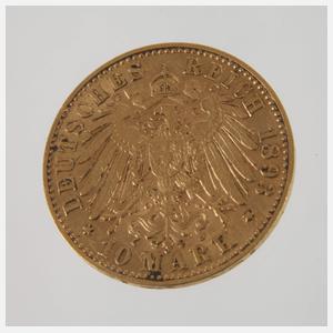 10 Mark Gold Württemberg