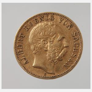 10 Mark Gold Sachsen