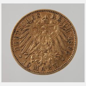 10 Mark Gold Sachsen