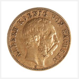10 Mark Gold Sachsen