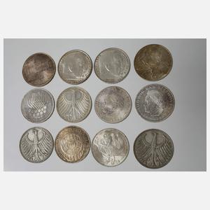 Konvolut Silbermünzen 3. Reich und BRD