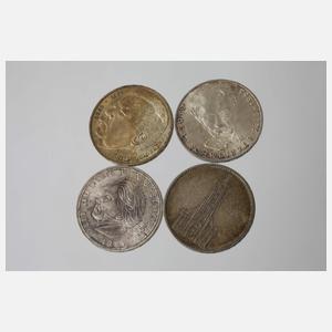 Konvolut Silbermünzen 3. Reich und BRD