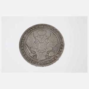 1 1/2 Rubel 10 Zloty Polen, russische Herrschaft
