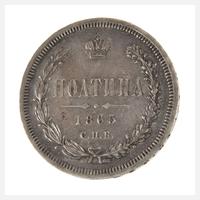 1/2 Rubel, Poltina, Polen russische Herrschaft111