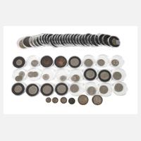 Münzsammlung mit Silbermünzen111