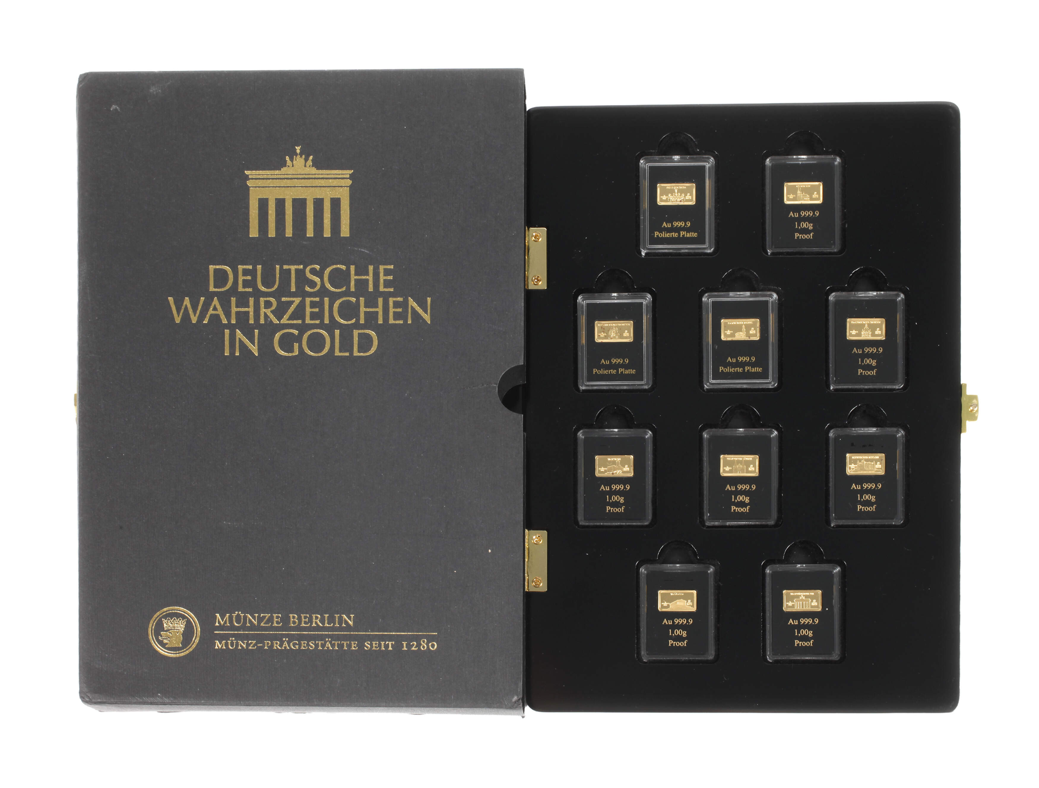 Konvolut Goldbarren Deutsche Wahrzeichen