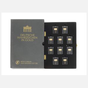 Konvolut Goldbarren Deutsche Wahrzeichen
