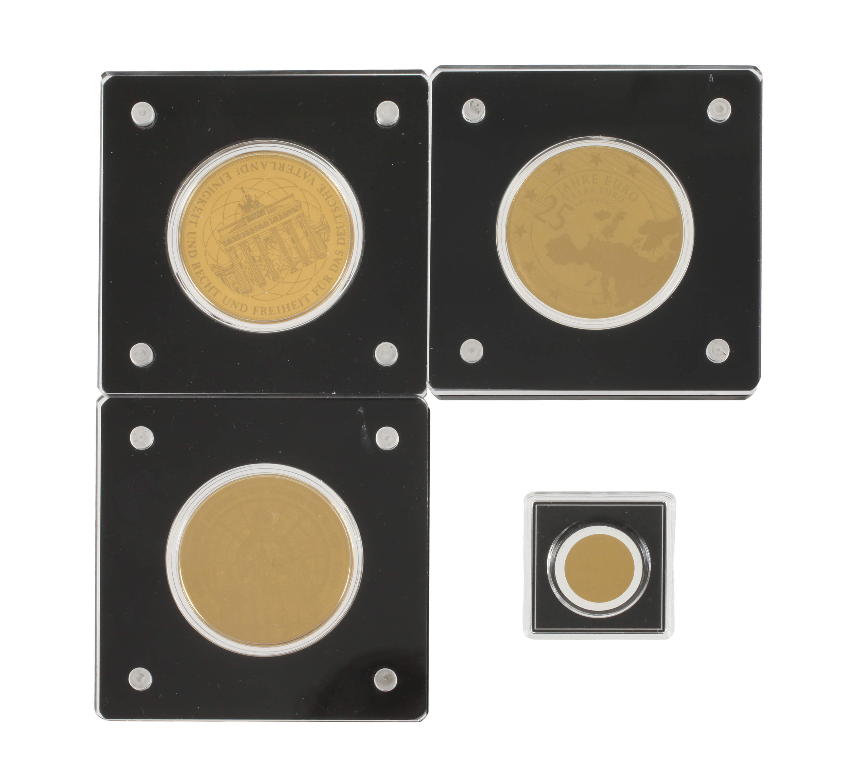 Konvolut Gedenkprägungen in Gold