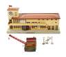 Märklin Bahnhof "Friedrichshafen" und Sockelkran