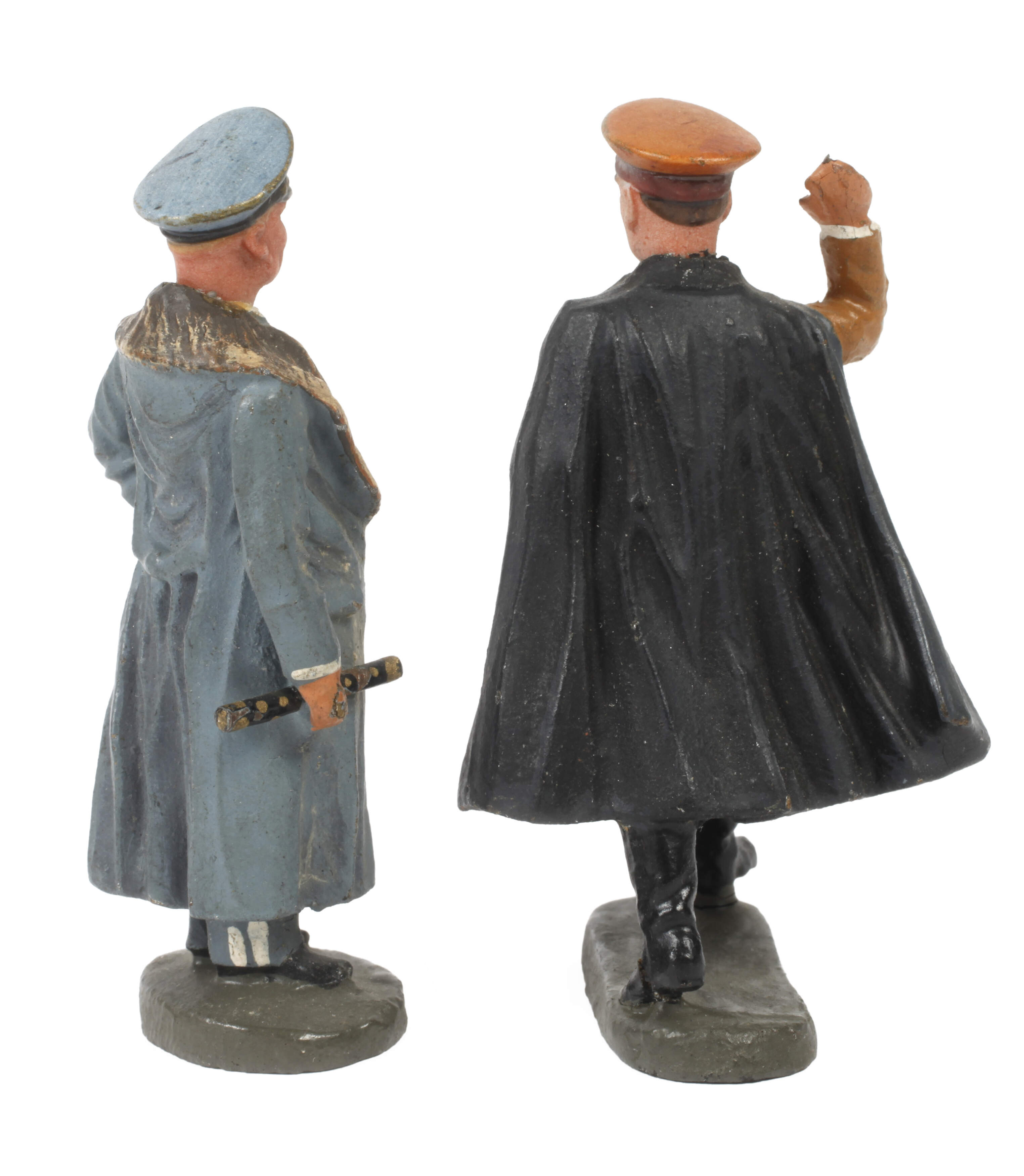Zwei Elastolin Massefiguren mit Porzellankopf