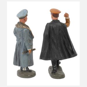 Zwei Elastolin Massefiguren mit Porzellankopf