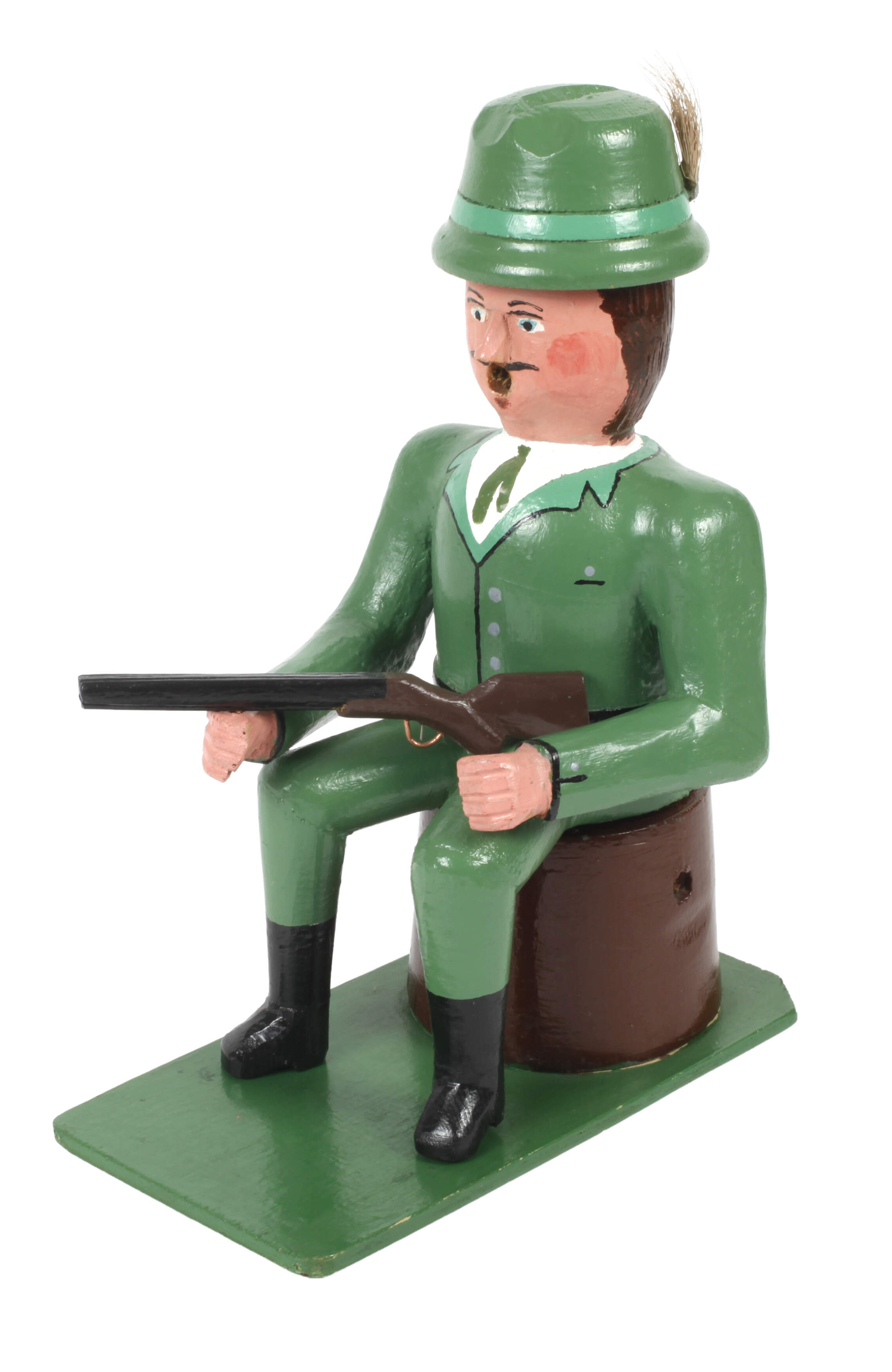 Räuchermann als sitzender Förster