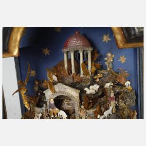 Weihnachtsberg als Kastenkrippe
