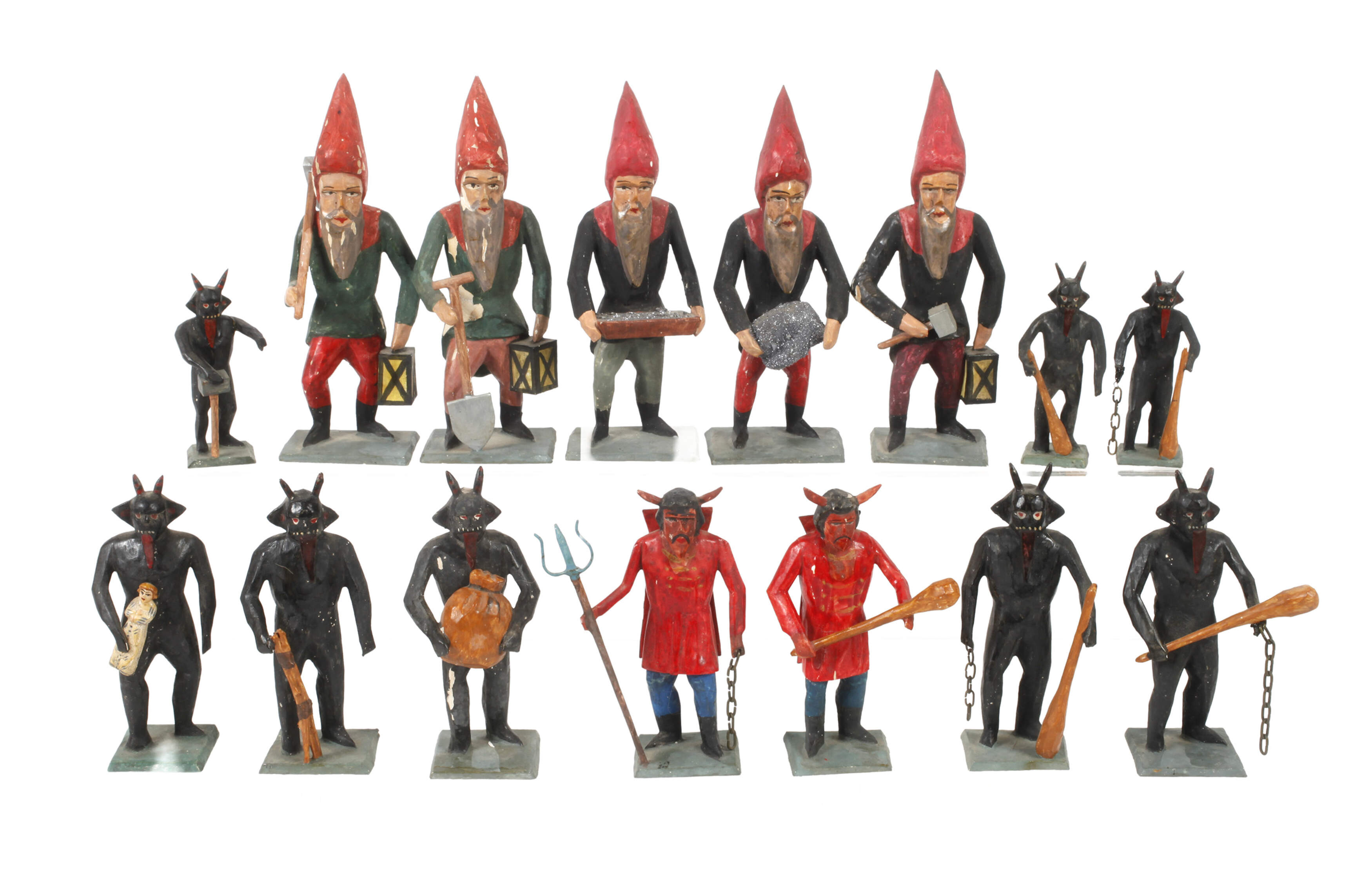 Sammlung Grulicher Teufelsfiguren und Zwerge