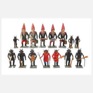 Sammlung Grulicher Teufelsfiguren und Zwerge