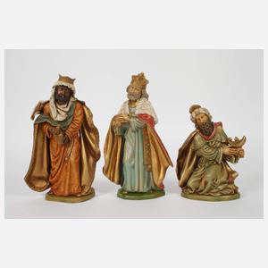 Große Weihnachtskrippe mit Figuren