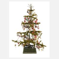 Großer Federbaum mit Christbaumschmuck111