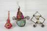 Konvolut Christbaumschmuck mit leonischem Draht