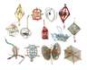 Konvolut Gablonzer Christbaumschmuck als Tiere