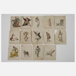 Konvolut Wiener Spielkarten Biedermeier