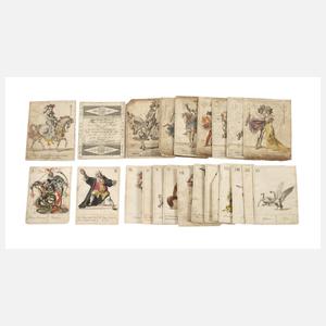Konvolut Wiener Spielkarten Biedermeier
