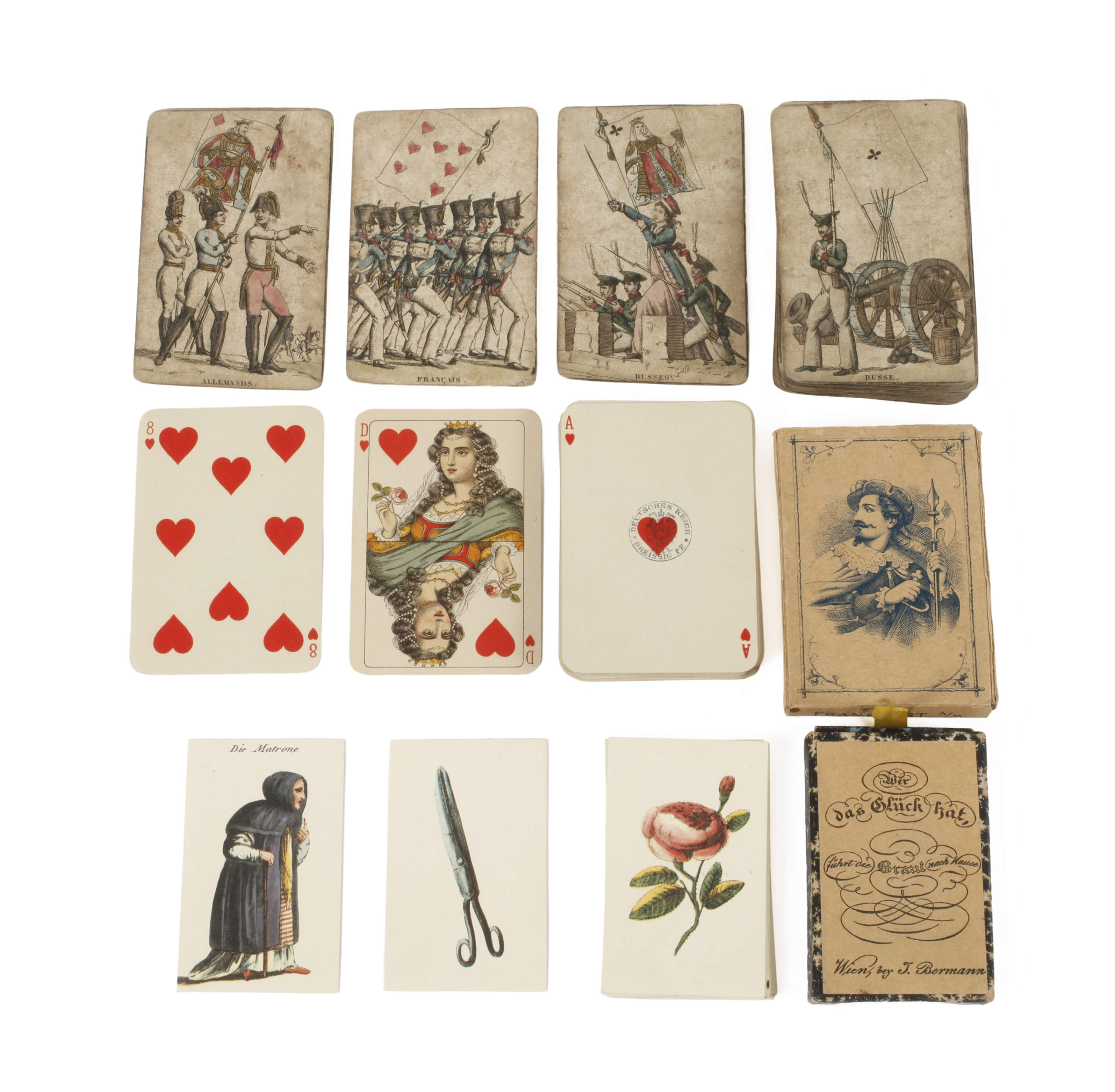 Drei historische Kartenspiele