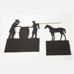 Großes Schattentheater mit beweglichen Figuren