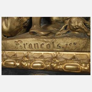 Übergroße Kaminuhr François I.