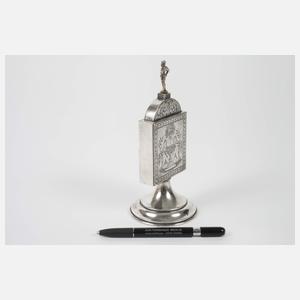 Tischuhr Freimaurer Silber