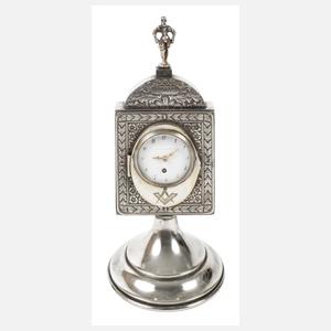 Tischuhr Freimaurer Silber