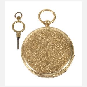 Schlüsseluhr 18K Gold