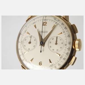 Herrenuhr Jaeger Chronograph 18K Gold