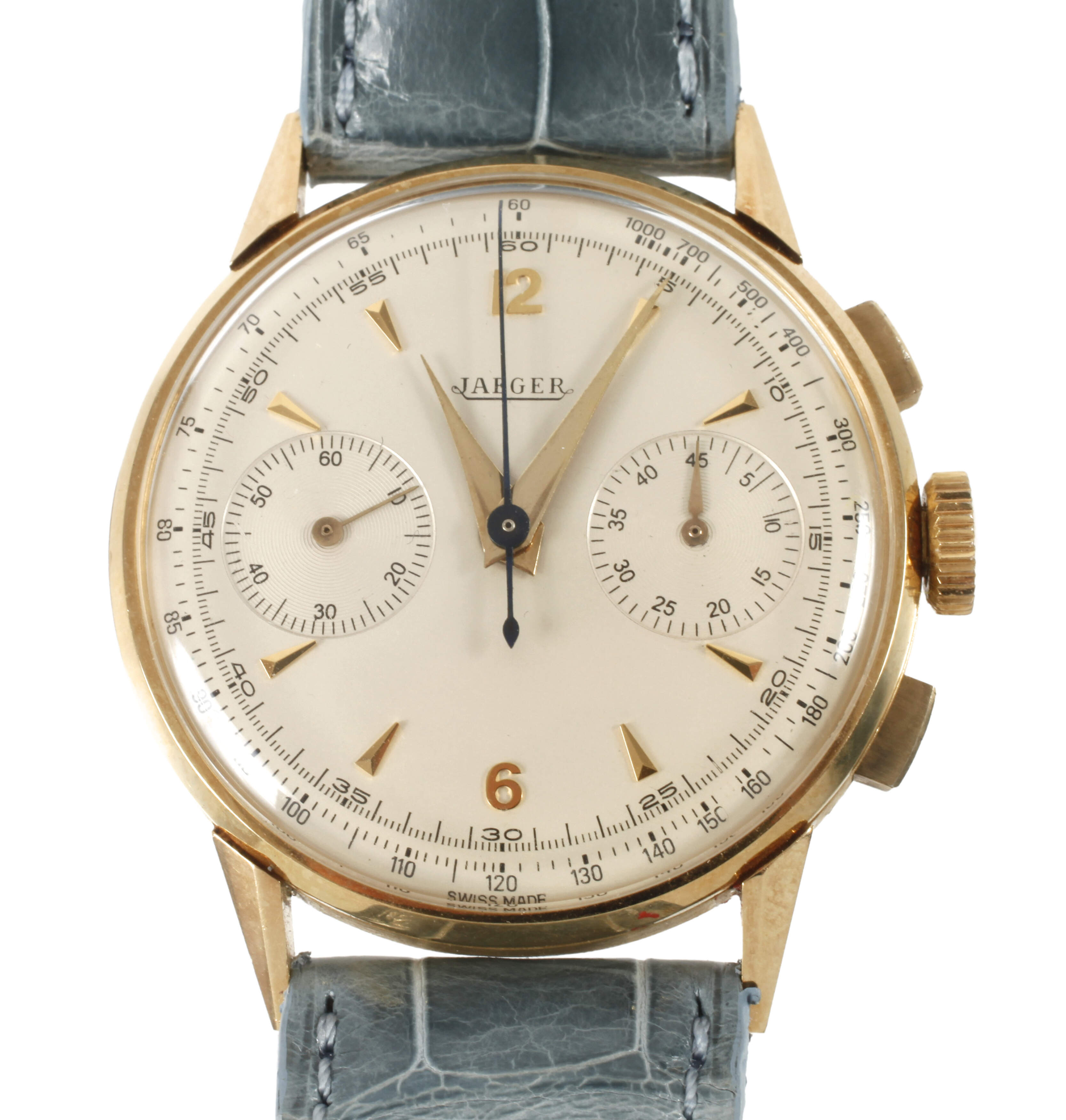 Herrenuhr Jaeger Chronograph 18K Gold