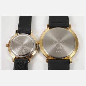 Set Parteitagsuhren Glashütte