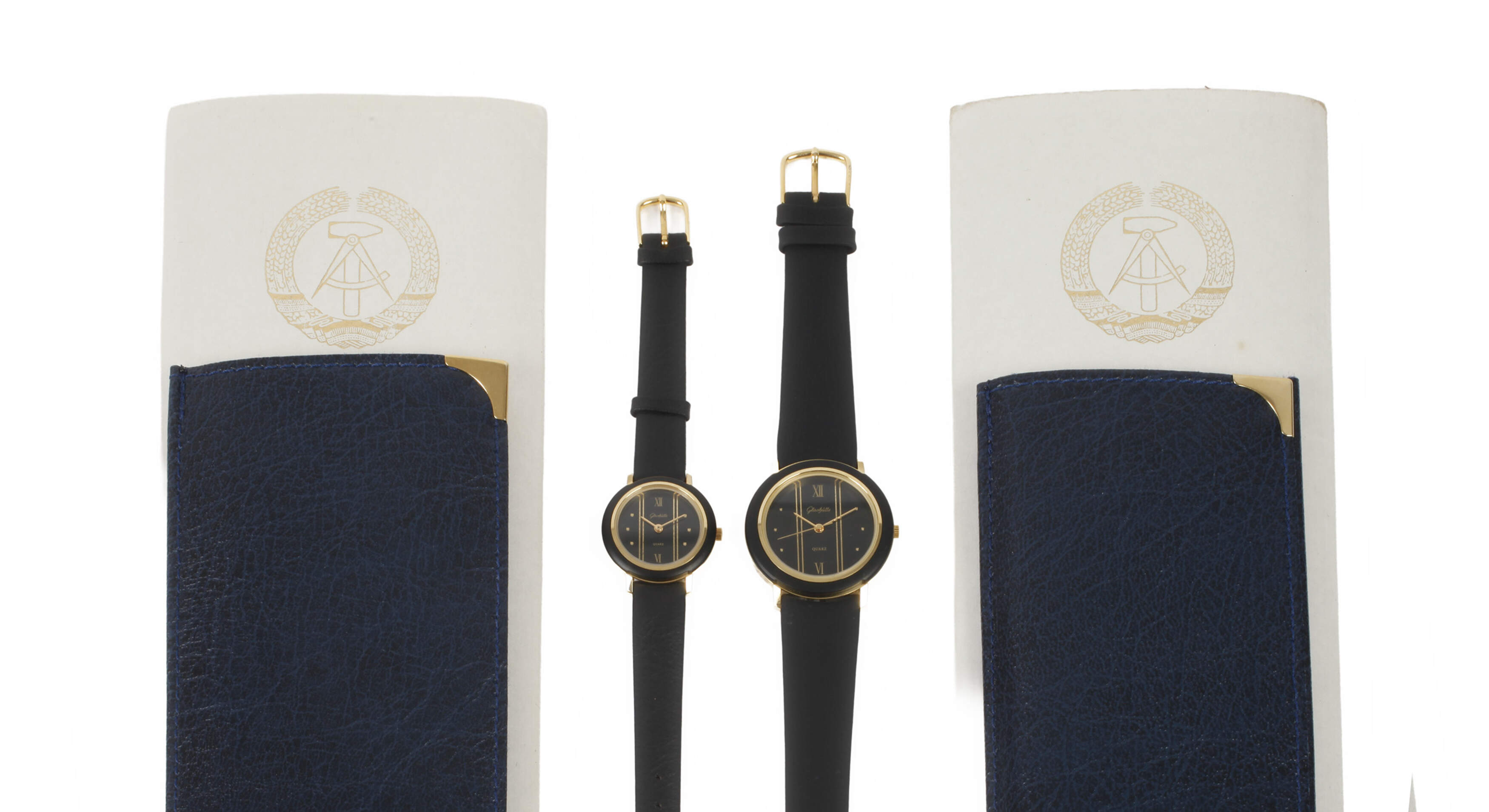 Set Parteitagsuhren Glashütte
