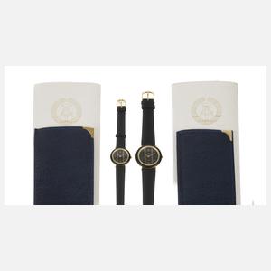 Set Parteitagsuhren Glashütte