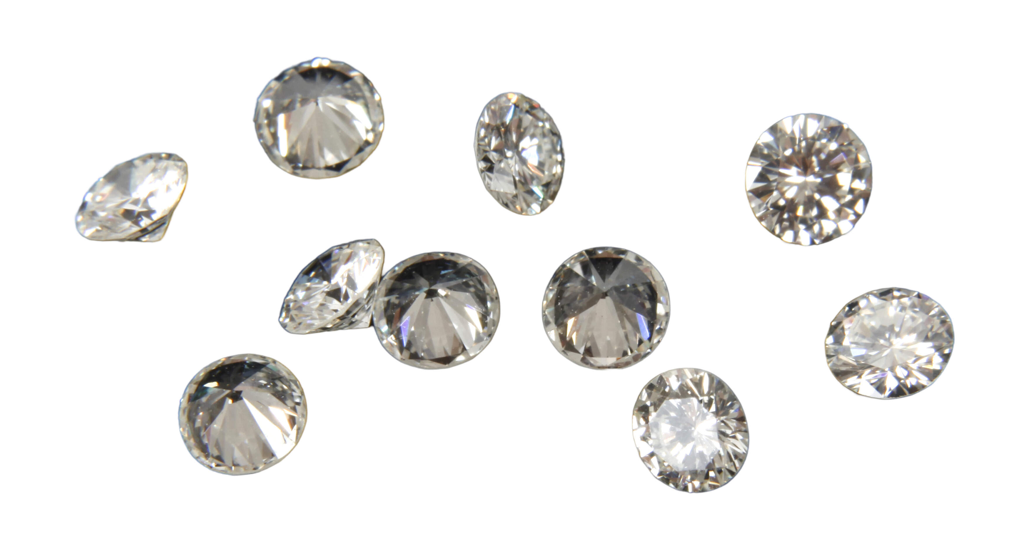 Zehn Brillanten, gesamt 1,0 ct