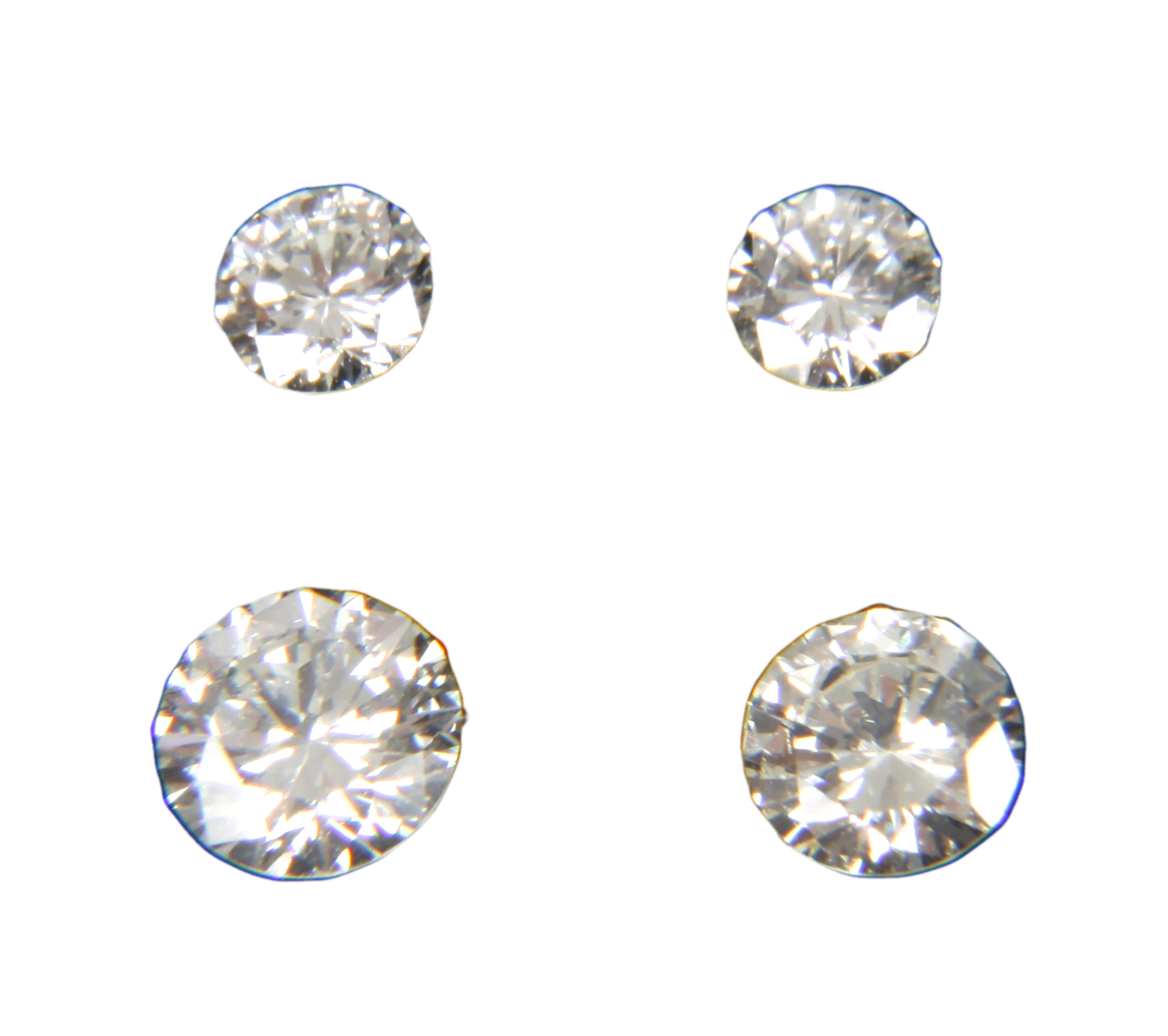 Vier Brillanten, gesamt 1,24 ct