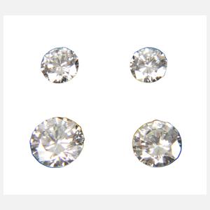 Vier Brillanten, gesamt 1,24 ct