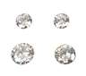 Vier Brillanten, gesamt 1,24 ct