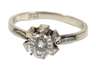 Solitärring mit Brillant von ca. 0,5 ct