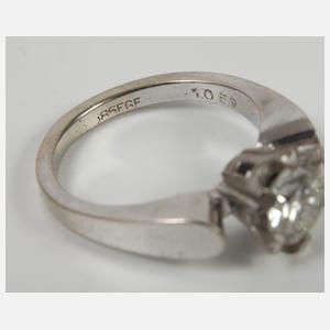 Damenring mit Brillant von ca. 1,05 ct
